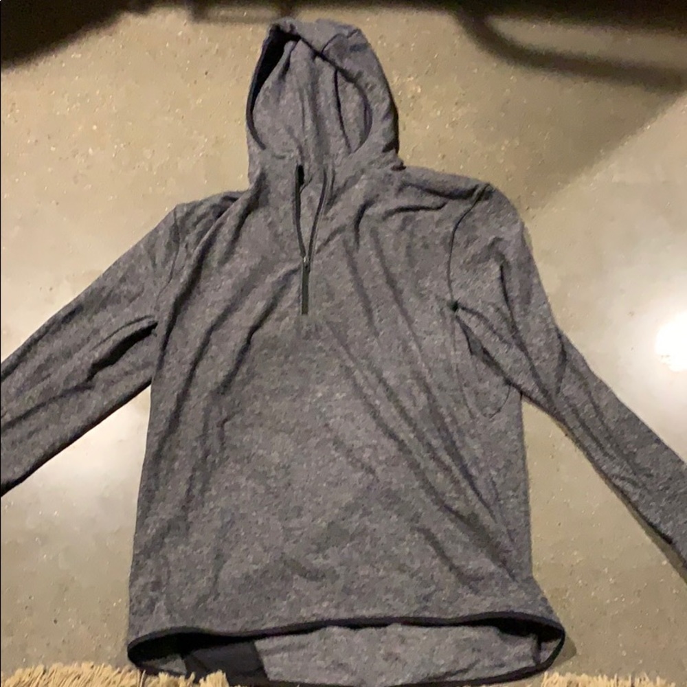 Hooded quarter zip